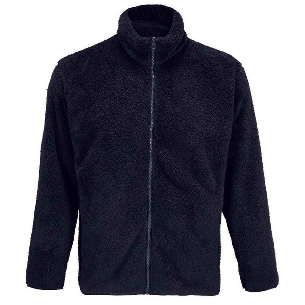 SOLS Unisex Adult Finch Fluffy Jacket / Navy